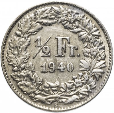купить Швейцария 1/2 франка (franc) 1940