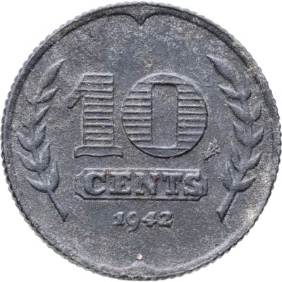 купить Нидерланды 10 центов (cents) 1942