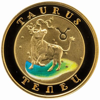 купить Армения 10000 драмов 2009 "Знаки Зодиака - Телец" в футляре с сертификатом