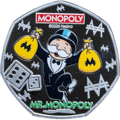 купить Соломоновы острова цветные 50 центов 2026 "Мистер Монополия" в коинкарте