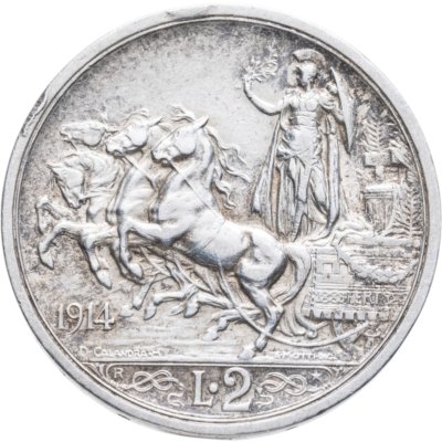 купить Италия 2 лиры 1914-1916, случайный год