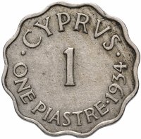 купить Кипр 1 пиастр 1934