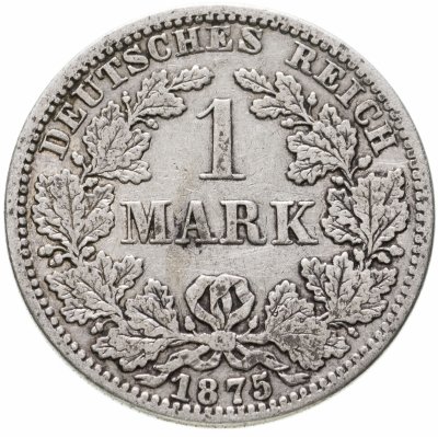 купить Германская империя 1 марка 1875 "А" - Берлин