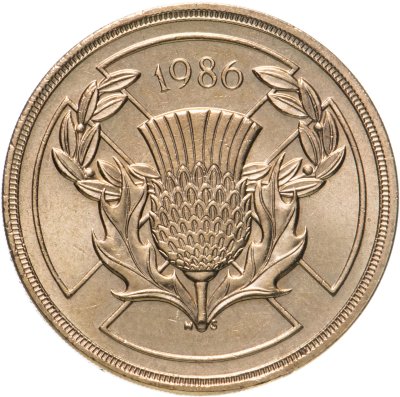 купить Великобритания 2 фунта (pounds) 1986 XIII Игры Содружества