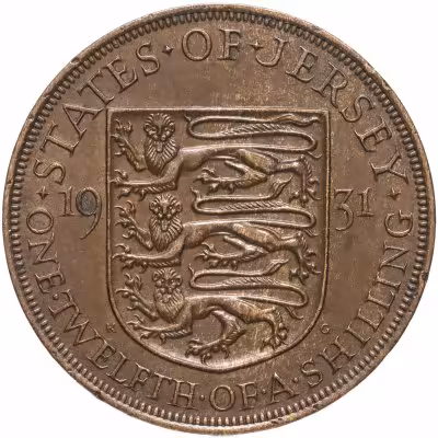 купить Джерси 1/12 шиллинга (shilling) 1931