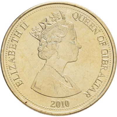 купить Гибралтар 5 фунтов (pounds) 2010