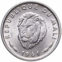 купить Мали 25 франков 1961