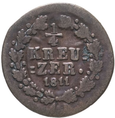купить Германия, Нассау 1/4 крейцера 1811