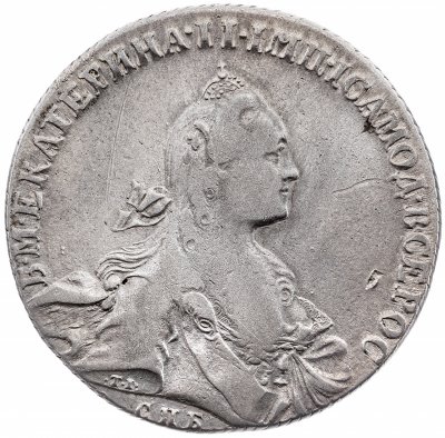 купить 1 рубль 1766 СПБ-TI-АШ, Биткин №197