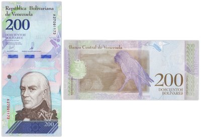 купить Венесуэла 200 боливаров 2018 (Pick 107a) 15/01/2018 серия А