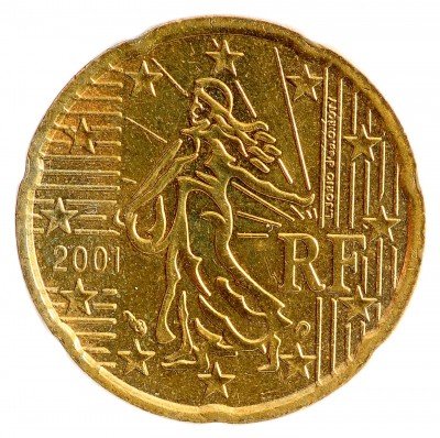 купить Франция 20 евро центов (euro cent) 1999-2020, случайная дата