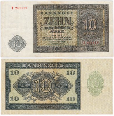 купить Германия (ГДР) 10 марок 1948
