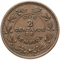 Купить Гондурас 2 сентаво (centavos) 1956