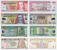 купить Гватемала - набор 4 банкноты 1/2, 1, 5, 10 кетцалей 1996-2013 полимер / бумага