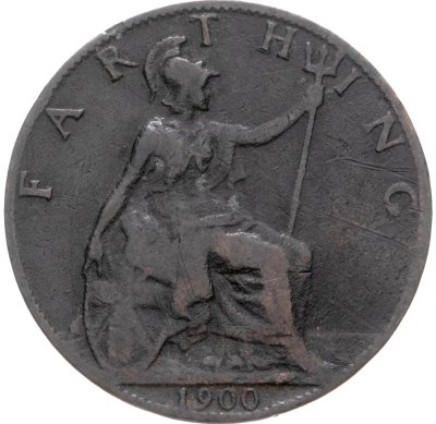 купить Великобритания 1 фартинг (farthing) 1900