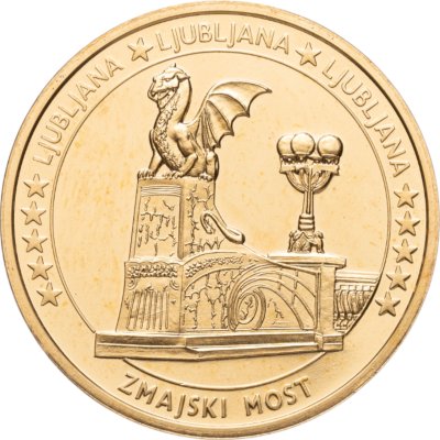 купить Монетовидный жетон Европа: Словения Любляна "Мост драконов"