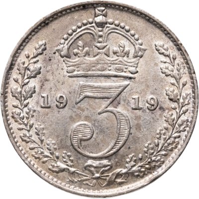 купить Великобритания 3 пенса (pence) 1919