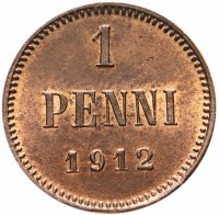 Купить 1 пенни (penni) 1912