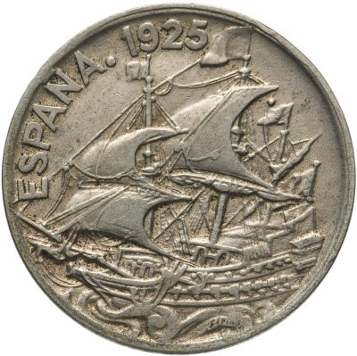 купить Испания 25 сентимо (centimos) 1925