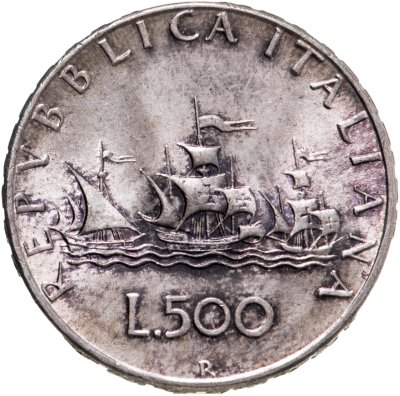 купить Италия 500 лир 1966