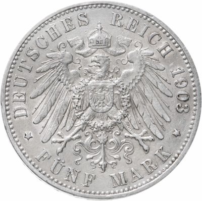 купить Германская империя, Пруссия 5 марок (mark) 1903
