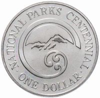 Купить Новая Зеландия 1 доллар (dollar) 1987 100 лет Национальному парку