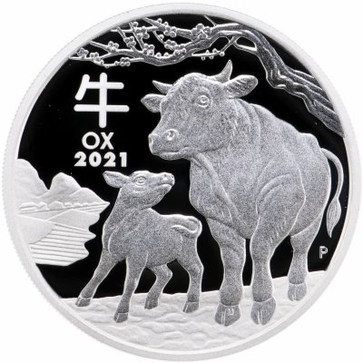 купить Австралия 1 доллар 2021 "Год быка", в футляре с сертификатом