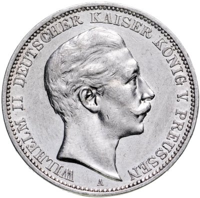 купить Германская Империя, Пруссия 3 марки (mark) 1909