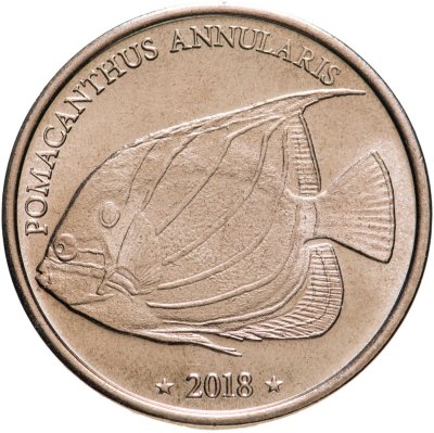 купить Западное Самоа 10 франков 2018 Рыба Ангел (pomacanthus annularis) Фауна монетовидный жетон