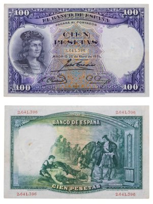 купить Испания 100 песет 1931 (Pick 83)