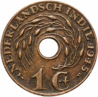 Купить Голландская Ост-Индия 1 цент (cent) 1945 Знак монетного двора: "P" - Филадельфия