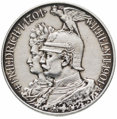 купить Германия (Империя) 2 марки (mark) 1901 200 лет Пруссии