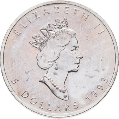 купить Канада 5 долларов (dollars) 1993 Кленовый лист