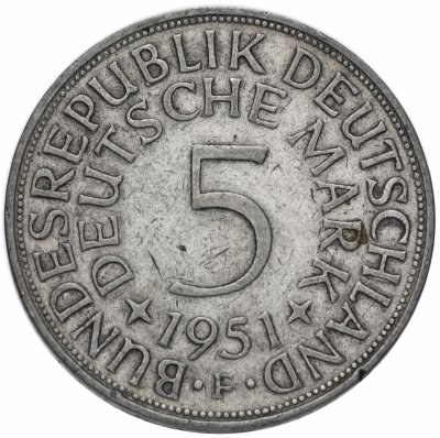 купить Западная Германия (ФРГ) 5 марок 1951