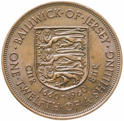 купить Джерси 1/12 шиллинга (shilling) 1960 "300 лет вступления на престол короля Карла II"
