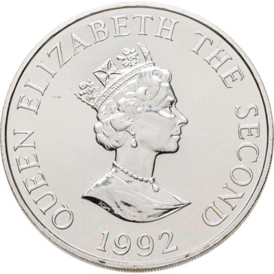 купить Олдерни 2 фунта (pounds) 1992 "40 лет правлению Королевы Елизаветы II"