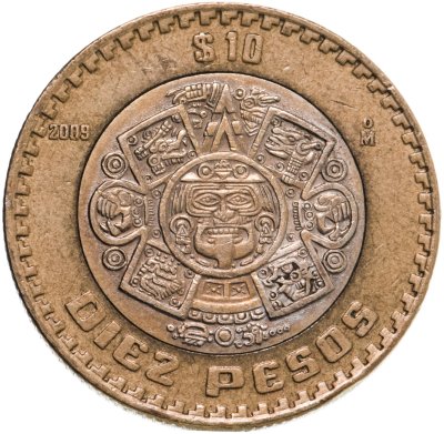 купить Мексика 10 песо (peso) 1997-2023 случайный год
