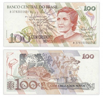 купить Бразилия 100 крузадо 1989 (Pick 220a) подпись 26