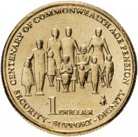 Купить Австралия 1 доллар 2009 "100 лет Пенсионному фонду"