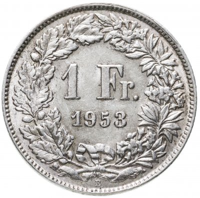 купить Швейцария 1 франк (franc) 1953
