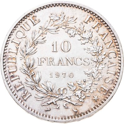 купить Франция 10 франков (francs) 1970