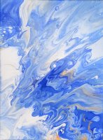 Купить Картина «Морская пена», холст, акрил, художник Катя Сиберия, Россия, 2020 г.