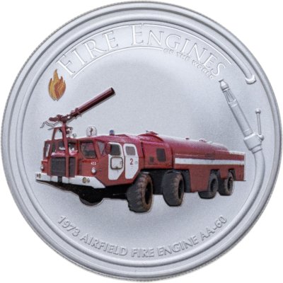 купить Острова Кука 1 доллар 2006 "Пожарные машины мира - Аэродромный пожарный автомобиль АА-60"