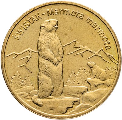 купить Польша 2 злотых (zlote) 2006 "Сурок"