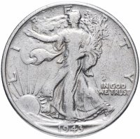 купить США 50 центов (1/2 доллара, half dollar) 1943