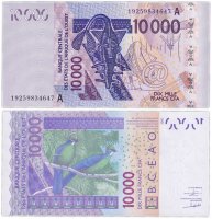 купить Западная Африка 10000 франков 2003(Pick 114A) Литера А