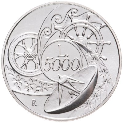 купить Италия 5000 лир 1999 "Миллениум - Земля"