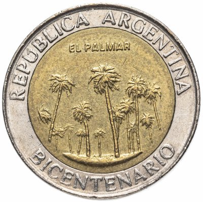 купить Аргентина 1 песо (peso) 2010 "200 лет Аргентине - парк Эль-Палмар"