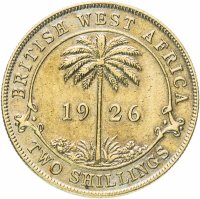 Купить Британская Западная Африка 2 шиллинга (shillings) 1926