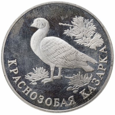 купить 1 рубль 1994 ЛМД краснозобая казарка